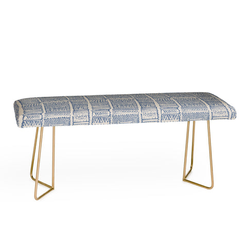Holli Zollinger ALMAH GRASSCLOTH BLUE Bench