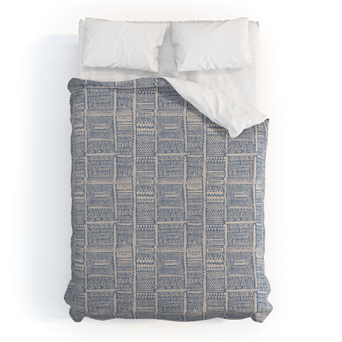 Holli Zollinger ALMAH GRASSCLOTH BLUE Duvet Cover