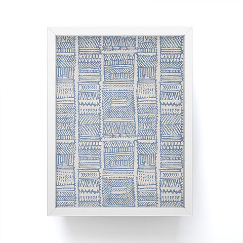 Holli Zollinger ALMAH GRASSCLOTH BLUE Framed Mini Art Print