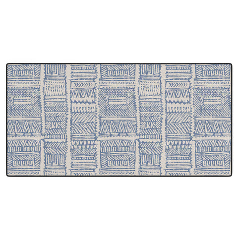 Holli Zollinger ALMAH GRASSCLOTH BLUE Desk Mat