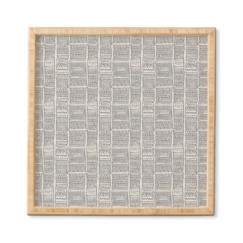 Holli Zollinger ALMAH GRASSCLOTH GREY Framed Wall Art