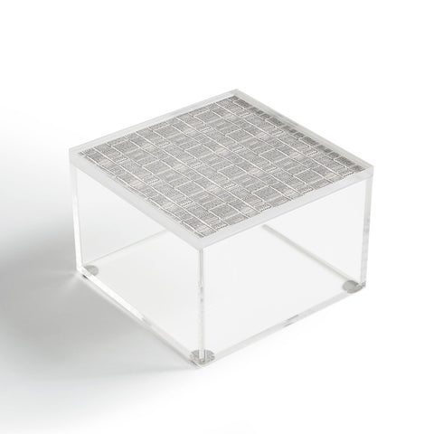 Holli Zollinger ALMAH GRASSCLOTH GREY Acrylic Box