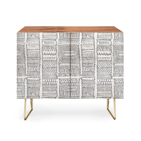 Holli Zollinger ALMAH GRASSCLOTH GREY Credenza