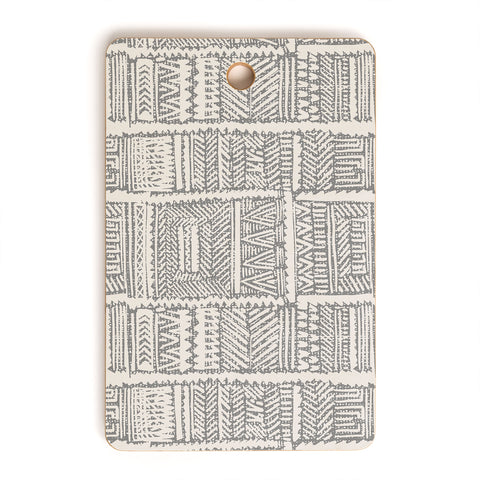 Holli Zollinger ALMAH GRASSCLOTH GREY Cutting Board Rectangle