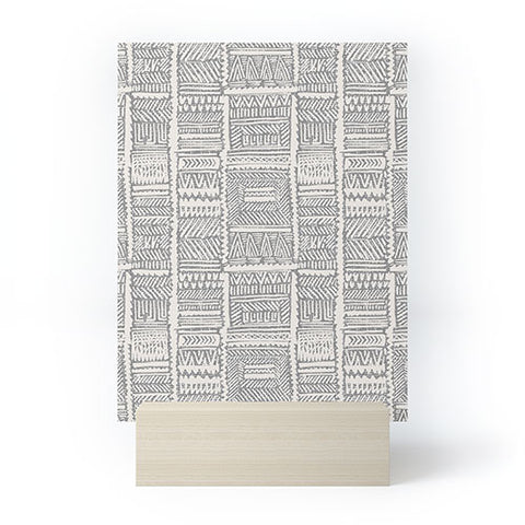 Holli Zollinger ALMAH GRASSCLOTH GREY Mini Art Print