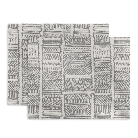 Holli Zollinger ALMAH GRASSCLOTH GREY Placemat