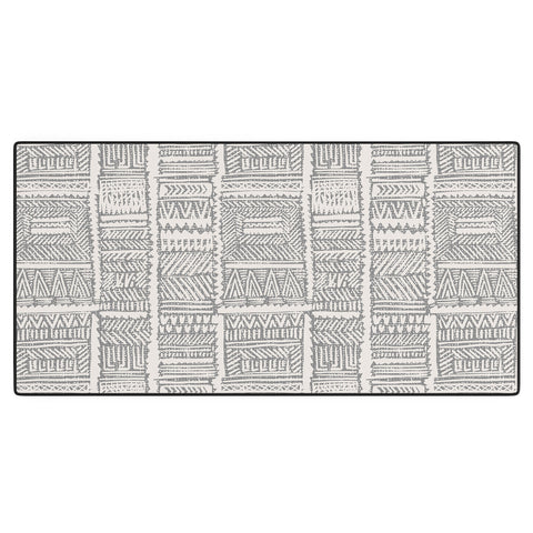 Holli Zollinger ALMAH GRASSCLOTH GREY Desk Mat
