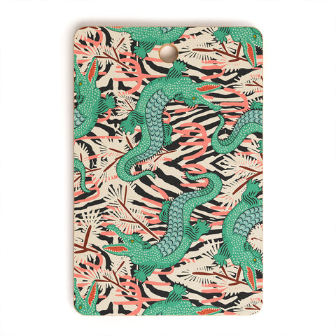 Holli Zollinger BAZAAR MAXIMA GATOR Cutting Board Rectangle