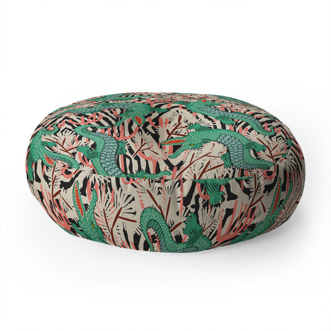 Holli Zollinger BAZAAR MAXIMA GATOR Floor Pillow Round