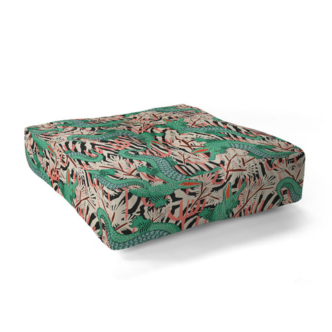 Holli Zollinger BAZAAR MAXIMA GATOR Floor Pillow Square