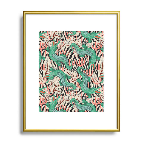 Holli Zollinger BAZAAR MAXIMA GATOR Metal Framed Art Print