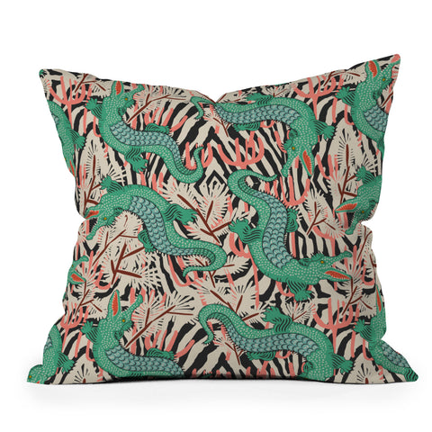 Holli Zollinger BAZAAR MAXIMA GATOR Throw Pillow