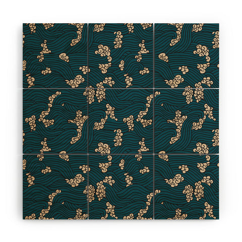 Holli Zollinger BENGAL CORA WAVE Wood Wall Mural