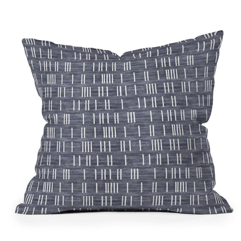 Holli Zollinger BOGO DENIM MUDCLOTH LIGHT Throw Pillow Havenly