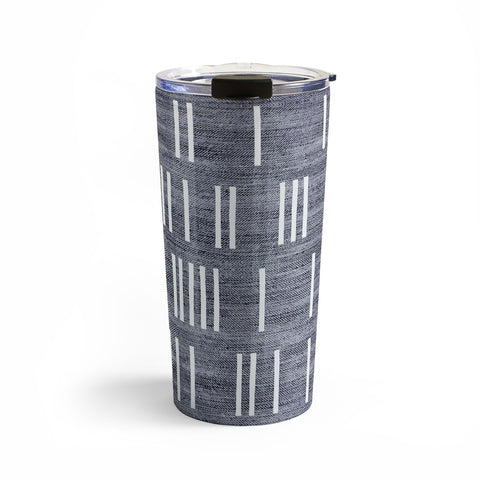 Holli Zollinger BOGO DENIM MUDCLOTH LIGHT Travel Mug