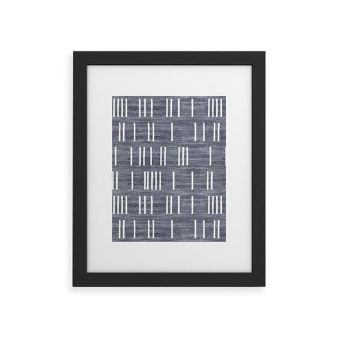 Holli Zollinger BOGO DENIM MUDCLOTH LIGHT Framed Art Print havenly