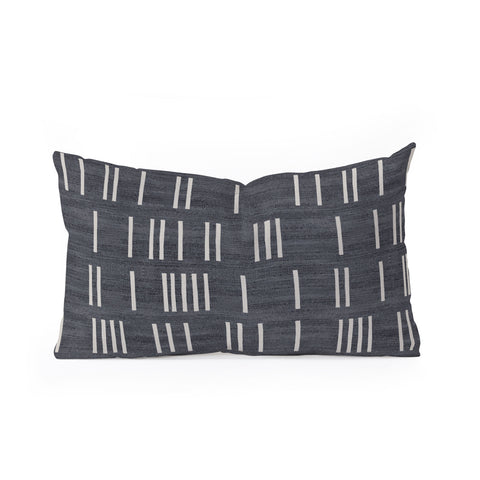 Holli Zollinger BOGO DENIM MUDCLOTH Oblong Throw Pillow