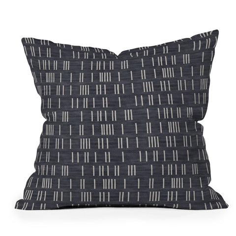 Holli Zollinger BOGO DENIM MUDCLOTH Outdoor Throw Pillow