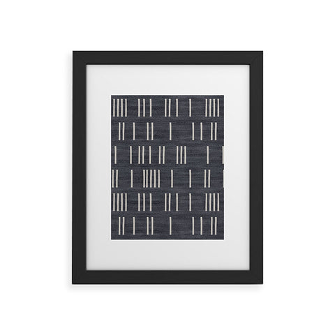 Holli Zollinger BOGO DENIM MUDCLOTH Framed Art Print havenly