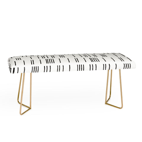 Holli Zollinger BOGO MUDCLOTH WHITE Bench