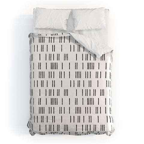 Holli Zollinger BOGO MUDCLOTH WHITE Duvet Cover