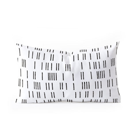 Holli Zollinger BOGO MUDCLOTH WHITE Oblong Throw Pillow