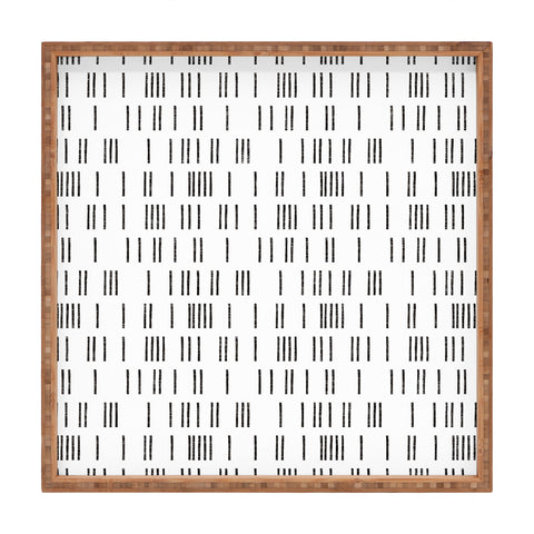 Holli Zollinger BOGO MUDCLOTH WHITE Square Tray