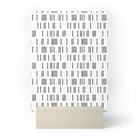 Holli Zollinger BOGO MUDCLOTH WHITE Mini Art Print