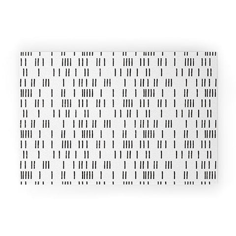 Holli Zollinger BOGO MUDCLOTH WHITE Welcome Mat