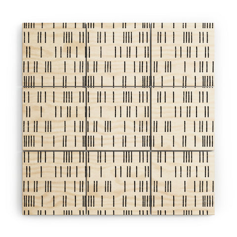 Holli Zollinger BOGO MUDCLOTH WHITE Wood Wall Mural