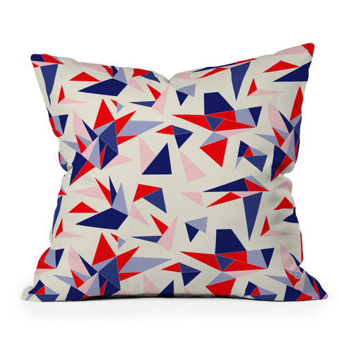 Holli Zollinger Bright Origami Outdoor Throw Pillow