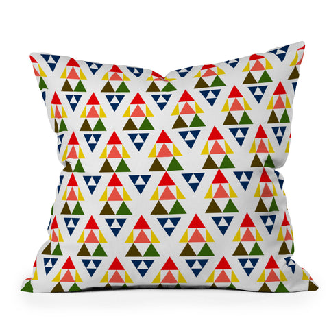 Holli Zollinger Bright Pennant Outdoor Throw Pillow