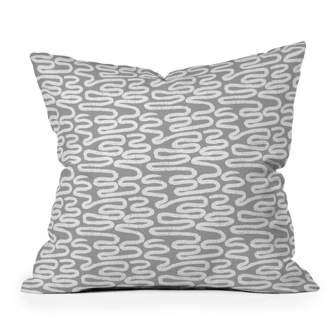 Holli Zollinger CERES ANI GREY Outdoor Throw Pillow