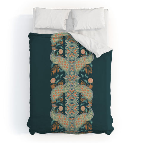 Holli Zollinger CHATEAU PEACOCK Duvet Cover