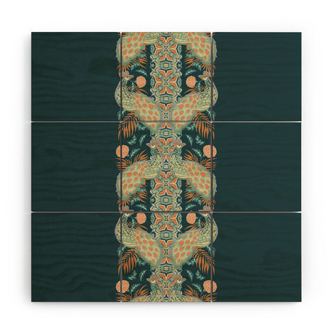 Holli Zollinger CHATEAU PEACOCK Wood Wall Mural