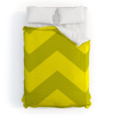 Holli Zollinger Chevron Yellow Duvet Cover