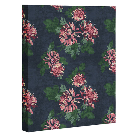 Holli Zollinger CHRYSANTHEMUM TWILIGHT Art Canvas