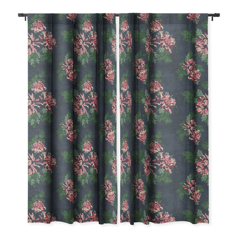 Holli Zollinger CHRYSANTHEMUM TWILIGHT Blackout Window Curtain