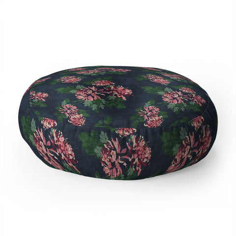 Holli Zollinger CHRYSANTHEMUM TWILIGHT Floor Pillow Round