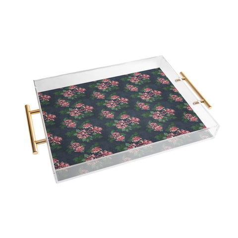 Holli Zollinger CHRYSANTHEMUM TWILIGHT Acrylic Tray