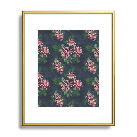 Holli Zollinger CHRYSANTHEMUM TWILIGHT Metal Framed Art Print