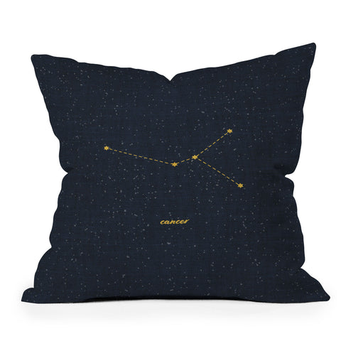 Holli Zollinger CONSTELLATION CANCER Outdoor Throw Pillow