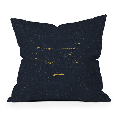 Holli Zollinger CONSTELLATION GEMINI Outdoor Throw Pillow