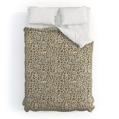 Holli Zollinger DECO LEOPARD GOLD Duvet Cover