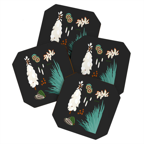 Holli Zollinger DESERT BOTANICAL YUCCA Coaster Set