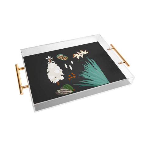 Holli Zollinger DESERT BOTANICAL YUCCA Acrylic Tray