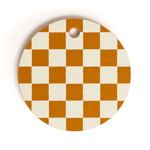 Holli Zollinger DESERT CHECKER Cutting Board Round