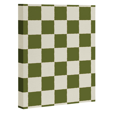 Holli Zollinger DESERT CHECKER OLIVE Art Canvas