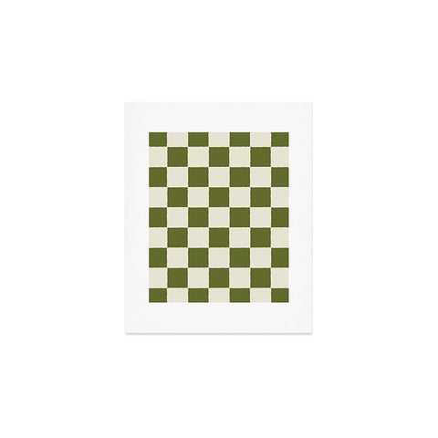 Holli Zollinger DESERT CHECKER OLIVE Art Print