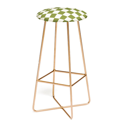 Holli Zollinger DESERT CHECKER OLIVE Bar Stool
